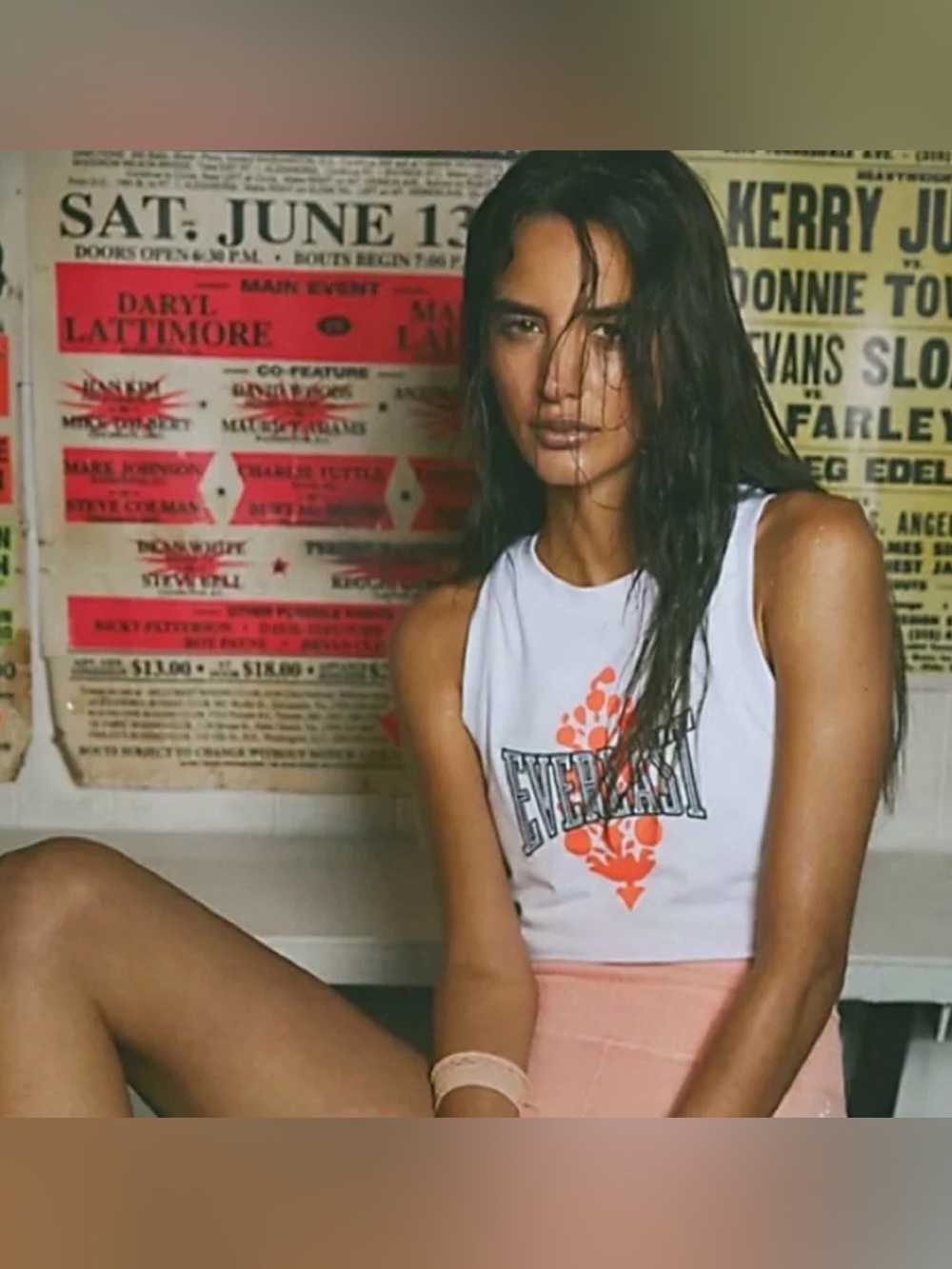Free People X Everlast Workout Cropped Tank Top